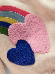 كريم - سويت شيرت Bobbie مزين بتطريز بارز من Boden - صورة 3 من 3