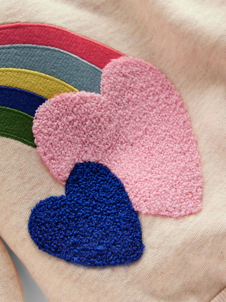 كريم - سويت شيرت Bobbie مزين بتطريز بارز من Boden - صورة 3 من 3