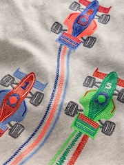 رمادي - رداء علوي أكمام طويلة ومزينة بدرزات كبيرة من Boden - صورة 2 من 2