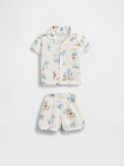 Gap Multi Winnie The Pooh Cotton Gauze Outfit Set (0-24mths) - Image 1 of 4