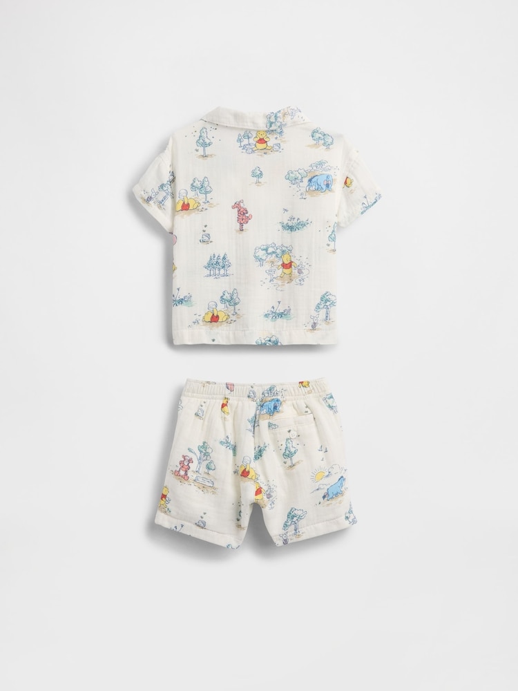Gap Multi Winnie The Pooh Cotton Gauze Outfit Set (0-24mths) - Image 2 of 4