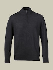 Suéter con cremallera en el cuello de merino de Charles Tyrwhitt - Imagen 3 de 5