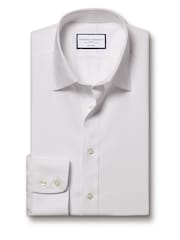 Charles Tyrwhitt White Non Iron Twill Shirt - Image 4 of 6