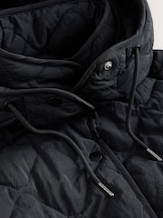 Black Long Quilted Jacket - Image 9 of 10