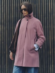 Pink Shower Resistant Dolly Trench Coat - Image 2 of 10