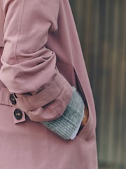 Pink Shower Resistant Dolly Trench Coat - Image 6 of 10