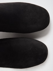 Schwarz - Lipsy Faux Suede Mid Block Heel Smart Knee High Long Boots - Bild 5 von 7