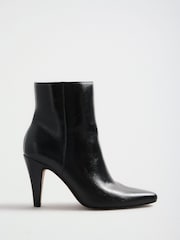 Lipsy Faux Patent Leather Cone Heel Ankle Boots - Εικόνα 3 από 7