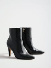 Lipsy Faux Patent Leather Cone Heel Ankle Boots - Εικόνα 4 από 7
