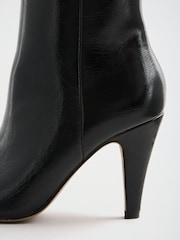 Lipsy Faux Patent Leather Cone Heel Ankle Boots - Εικόνα 5 από 7