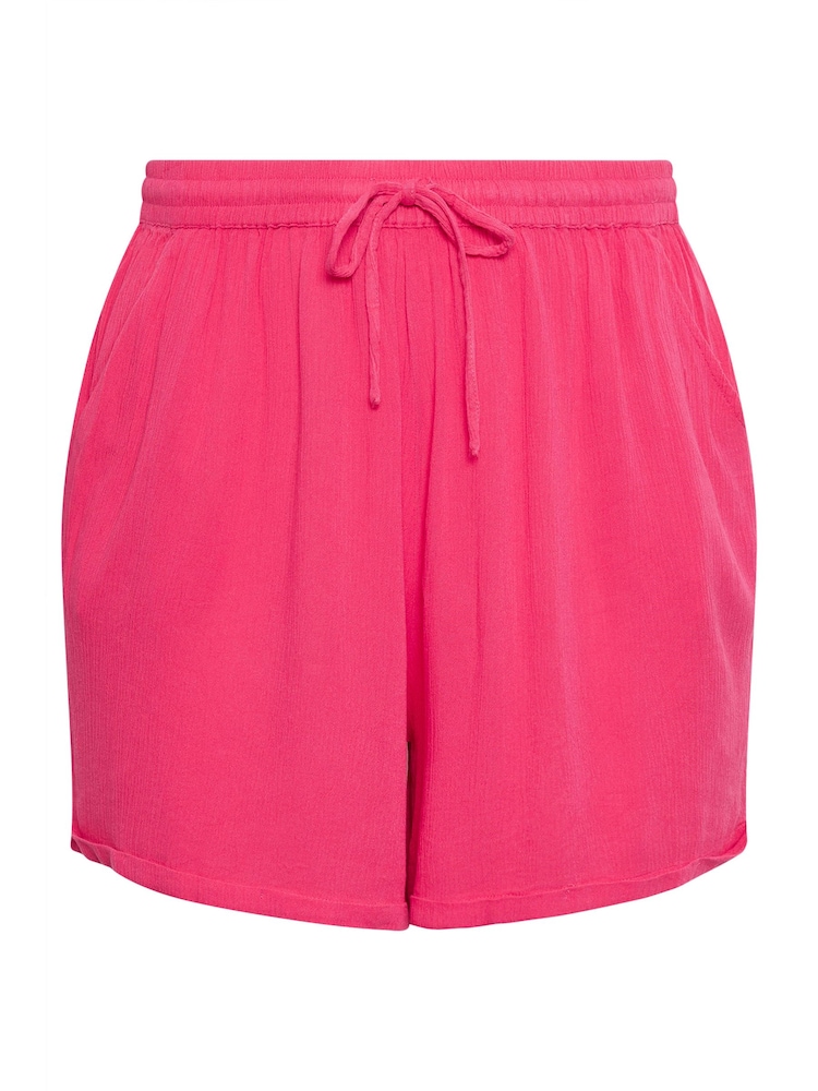 Yours Curve Pink LIMITED COLLECTION Curve Black Zebra Print Crinkle Shorts - Image 5 of 5