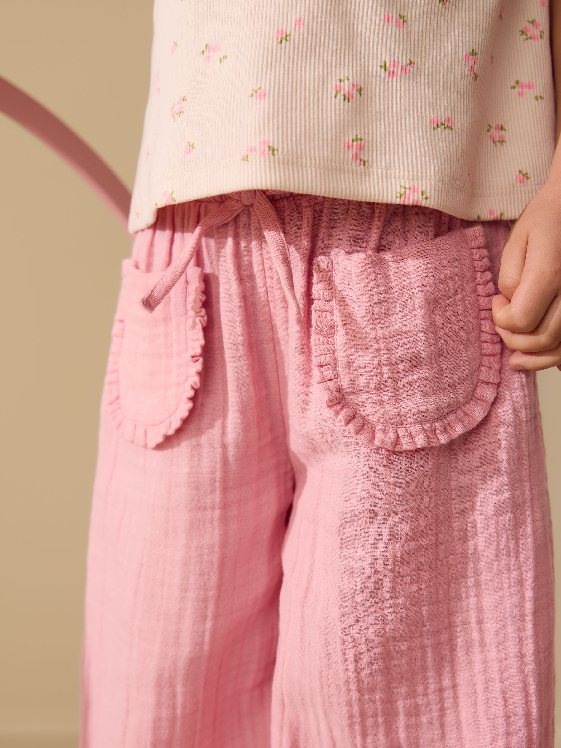 Buy Light Pink Pull On Trousers (3mths-7yrs) from Next Netherlands
