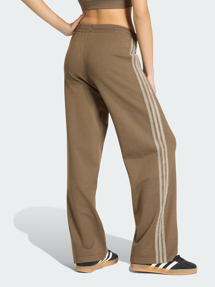 adidas Originals Brown Firebird Knit Trousers - Image 2 of 5 adidas Originals Brown Firebird Knit Trousers - Image 2 of 5