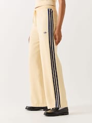 adidas Originals Cream Firebird Knit Trousers - Image 1 of 6