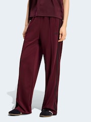 adidas Originals Maroon Red Firebird Loose Trousers - Image 1 of 5