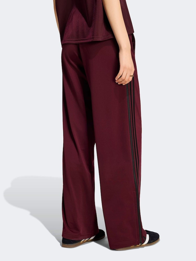 adidas Originals Maroon Red Firebird Loose Trousers - Image 2 of 5 adidas Originals Maroon Red Firebird Loose Trousers - Image 2 of 5