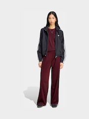 adidas Originals Maroon Red Firebird Loose Trousers - Image 3 of 5