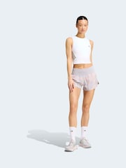 adidas Pink/Grey adi365 Run Animal Print Iconic Shorts - Image 5 of 7