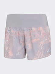 adidas Pink/Grey adi365 Run Animal Print Iconic Shorts - Image 7 of 7