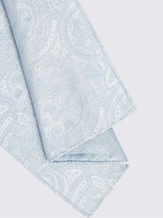 MOSS Sky Wedding Paisley Pocket Square - Image 2 of 2