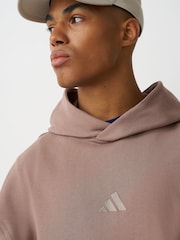 adidas Beige Kit 3-Stripes Hoodie - Image 4 of 5