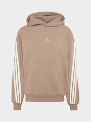adidas Beige Kit 3-Stripes Hoodie - Image 5 of 5