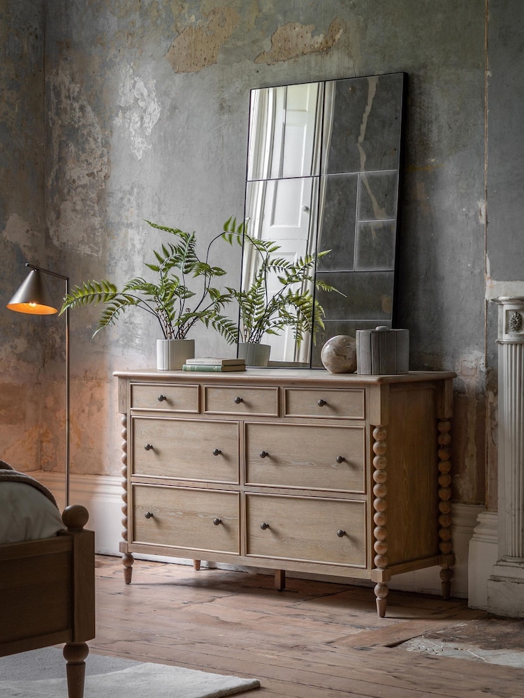 Gallery Home Natural Alston 7 Drawer Oak Chest - Image 1 of 8 Gallery Home Natural Alston 7 Drawer Oak Chest - Image 1 of 8