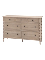 Gallery Home Natural Alston 7 Drawer Oak Chest - Image 7 of 8
