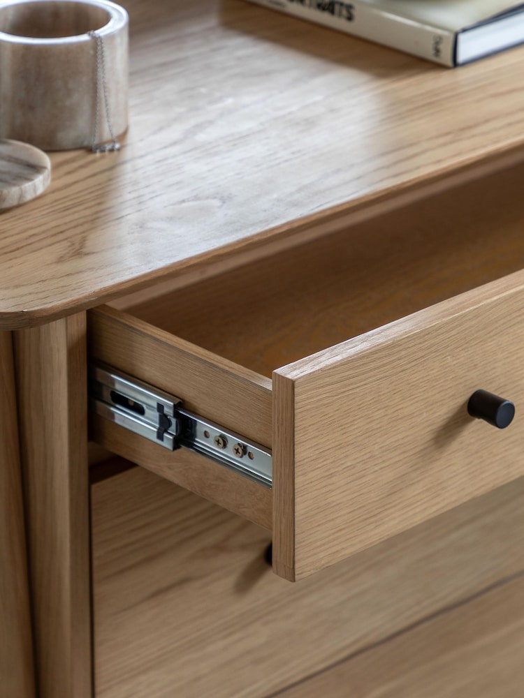 Gallery Home Natural Temara Oak 3 Drawer Chest - Image 2 of 8