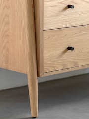 Gallery Home Natural Temara Oak 3 Drawer Chest - Image 3 of 8