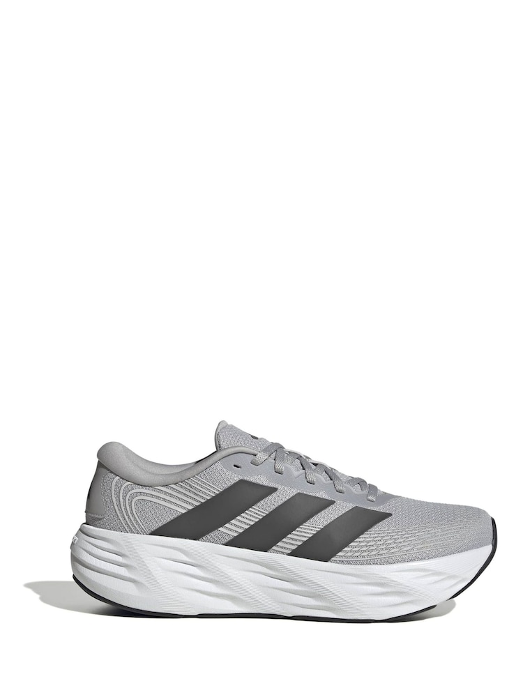 adidas Grey Galaxy 8 Running Trainers - Image 1 of 8
