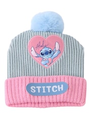 Peers Hardy Light Blue Stitch Marvel Hat, Scarf & Gloves Set 3 Piece - Image 2 of 5