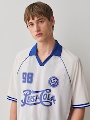 White Pepsi Football Polo Shirt - Image 5 of 8
