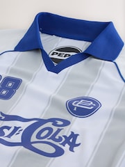 White Pepsi Football Polo Shirt - Image 7 of 8