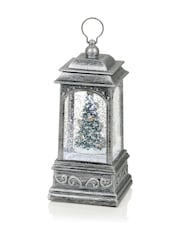 Premier Decorations Ltd 21cm BO Robins on Tree Glitter Water Spinner - Image 2 of 3