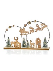 Premier Decorations Ltd 40cm BO Lit Metal Ring Xmas Scene - Image 1 of 2