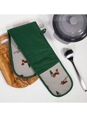 Premier Decorations Ltd 90cm Christmas Dog Double Oven Gloves - Image 1 of 2