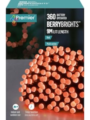 Premier Decorations Ltd Red 360 LED Battery Operated Berry Bright Lights - Image 2 of 2
