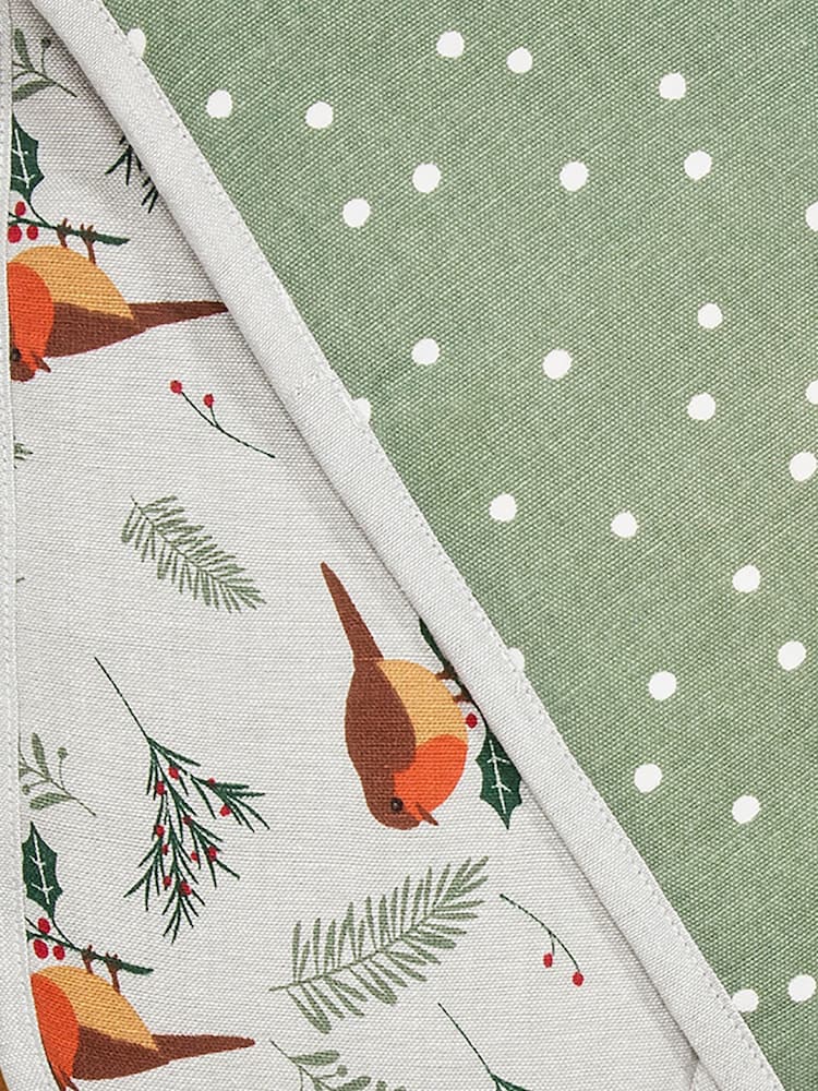 Premier Decorations Ltd 90cm Adult Robin Spot Double Oven Gloves - Image 2 of 2 Premier Decorations Ltd 90cm Adult Robin Spot Double Oven Gloves - Image 2 of 2