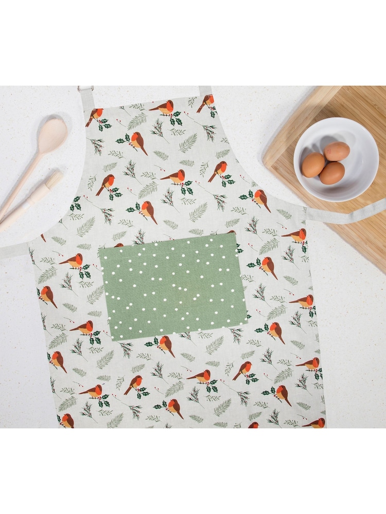 Premier Decorations Ltd Adult Robin Spot Apron - Image 1 of 2 Premier Decorations Ltd Adult Robin Spot Apron - Image 1 of 2