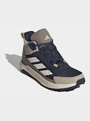 adidas Brown Terrex Anylander Mid Trainers - Image 1 of 8