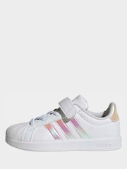 adidas White Streettalk Elastic Lace Trainers - Image 4 of 10