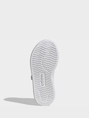 adidas White Streettalk Elastic Lace Trainers - Image 7 of 10