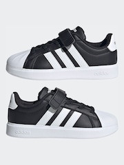 adidas Black Streettalk Trainers - Image 6 of 8
