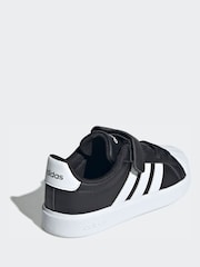 adidas Black/White Streettalk Trainers - Image 9 of 9