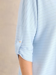 Evans Blue Turn Back Sleeve Jumper - Image 4 of 5