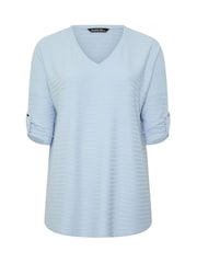 Evans Blue Turn Back Sleeve Jumper - Image 5 of 5