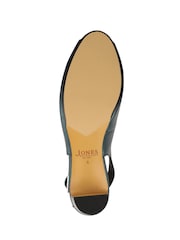 Jones Bootmaker Blue Xiomara Leather Slingback Court Shoes - Image 5 of 5