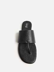 Negro - Linzi Amara Toe Post Flat Sandals - Imagen 5 de 6