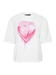 Yours Curve White Limited Graphic T-Shirt - Image 5 of 6